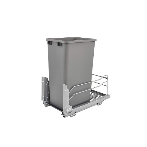 Rev A Shelf 53WC-1535SCDM-117 Single 35 Quart Pullout Waste Container Trash Can