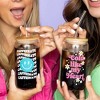 Totalee Gift Caffeinate Glass Cup w/ Lid and Straw Glass Clear 16 oz - 3 of 3
