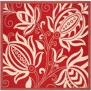 Courtyard CY2961 UV & Stain Resistant Non-Shedding Power Loomed Indoor/Outdoor Rugs - Safavieh - 1 of 4