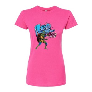 Women's - Teenage Mutant Ninja Turtles - Leonardo AKA Leo Fitted Graphic T-Shirt - 1 of 3