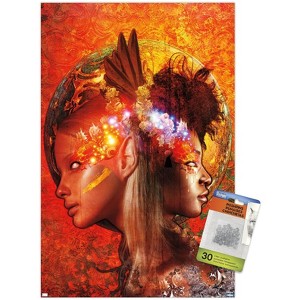 Trends International Jena DellaGrottaglia: Cosmic Zodiac - Gemini Unframed Wall Poster Prints - 1 of 4