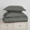 Isla Jade Twin/Twin XL Reversible Down Alternative Comforter Set Gray - 3 of 4