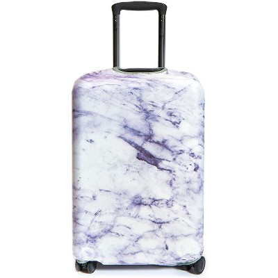 Juvale Travel Luggage Cover, Fabric Suitcase Protector Baggage Cover in Marble Design, Size Medium