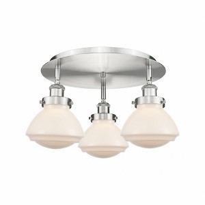 Olean - 3 Light Flush Mount In Art Deco Style-8 Inches Tall and 18.25 Inches Wide - 1 of 1