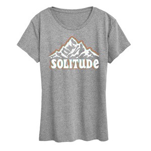 Women's - Instant Message - Solitude Mountains Short Sleeve Graphic T-Shirt - 1 of 4
