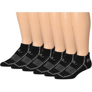 JAMES FIALLO Men's 6-Pairs Running & Athletic Midnight Motion Patterned Performance Low Cut Socks - 1 of 1