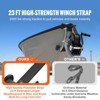 VEVOR Hand Winch, 2000 lbs Pulling Capacity, Boat Trailer Winch Heavy Duty Rope Crank with 23 ft Polyester Strap and Two-Way Ratchet - 3 of 4