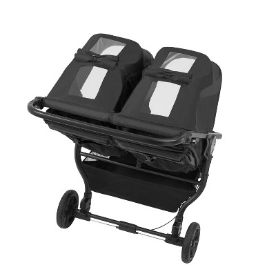 Jet Black All-Terrain Double Bassinet Stroller