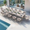 PURPLE LEAF Dining Set Patio Metal Table and Wicker Rattan Chairs for Outside Porch Garden Kitchen Modern Outdoor Furniture Sets - 2 of 4