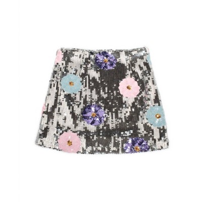 Women's Wo's Dahlia Floral Sequin Mini Skirt - 8apart