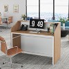 Tribesigns Reception Desk with Counter, 47" Front Desk - 4 of 4