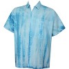 LA LEELA Men's Hawaiian Shirt Trendy Beach Shirts Casual Short Sleeve Button Down Untuckit Shirts for Men - 3 of 4