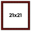 PosterPalooza | Square Weathered Red Picture Frame - UV Acrylic, Foam Board Backing, Hanging Hardware - 2 of 4