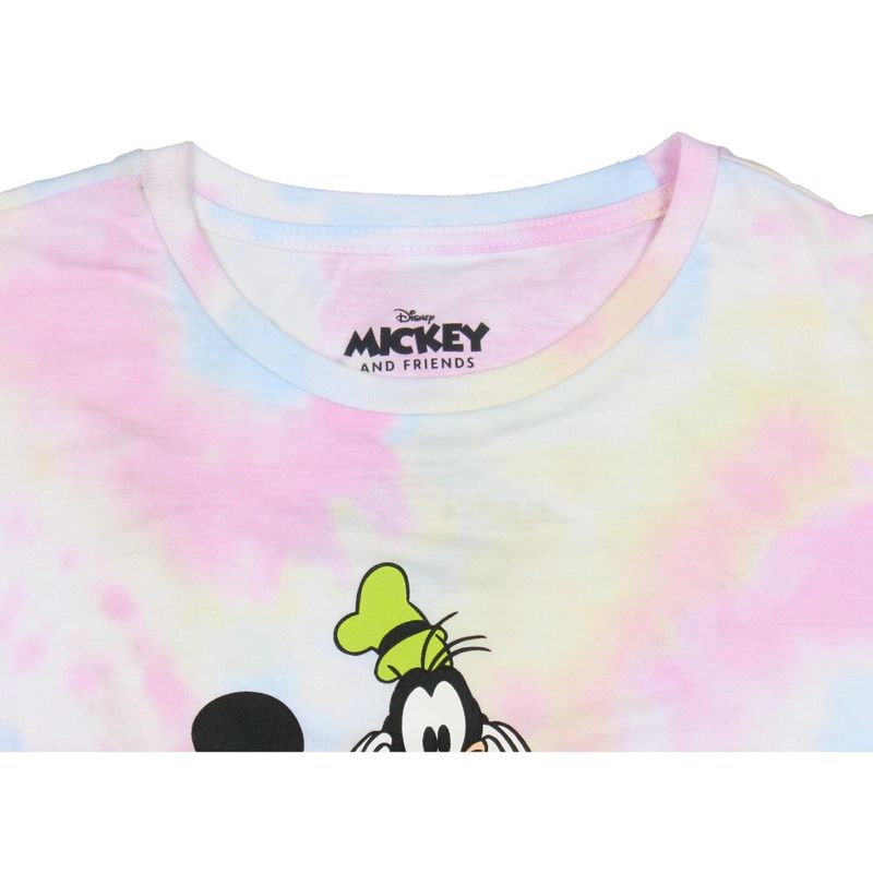 Disney Kids' Mickey Mouse Mouse and Friends Portrait Graphic Tie-Dye T-Shirt, 3 of 5
