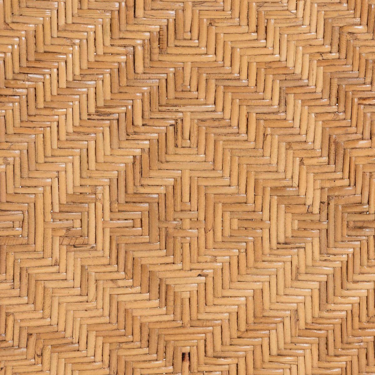 bali & pari Adam Natural Rattan Dining Chair with Curved Backrest and Removable Cushion Light Honey - thumbnail 9