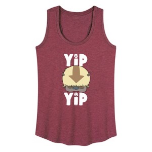 Women's - Avatar: The Last Airbender - Cute Appa Yip Yip Graphic Racerback Tank - 1 of 4