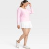 Women's Ribbed Side-Cinch Long Sleeve Top - All In Motion™ - 3 of 3