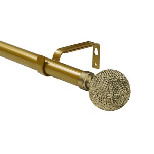 Urbanest 1-inch Diameter Giato Adjustable Single Drapery Curtain Rod - 1 of 4