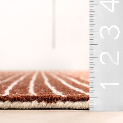 Chestnut Hand-Tufted Wool 2' 6" x 8' Rug