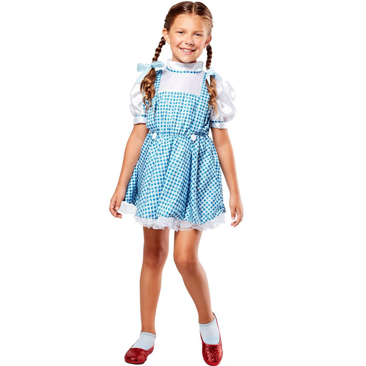 Rubies The Wizard of Oz Dorothy Girl's Sequined Dress Costume - thumbnail 2