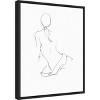 Amanti Art Gestural Contour II by Ethan Harper Canvas Wall Art Print Framed 16 x 20-in. - 3 of 4