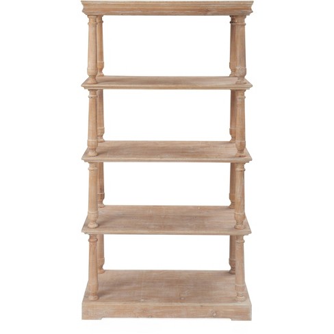 Found & Fable 4-Tier Distressed Wooden Bookshelf