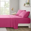 Elegant Smooth Solid Microfiber Sheet Set, All Season Bedding Set, Cozy Home Textile for Modern Bedroom Decor - 4 of 4