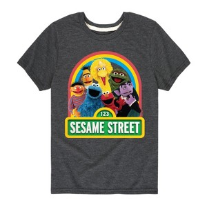 Boys' - Sesame Street - Group Elmo And Friends Short Sleeve Graphic T-Shirt - 1 of 4