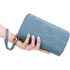 BEAFUP Large Capacity Double Zip RFID Blocking Women’s Wallet - Genuine Leather Wristlet Clutch for Travel,Everyday Use - 2 of 4