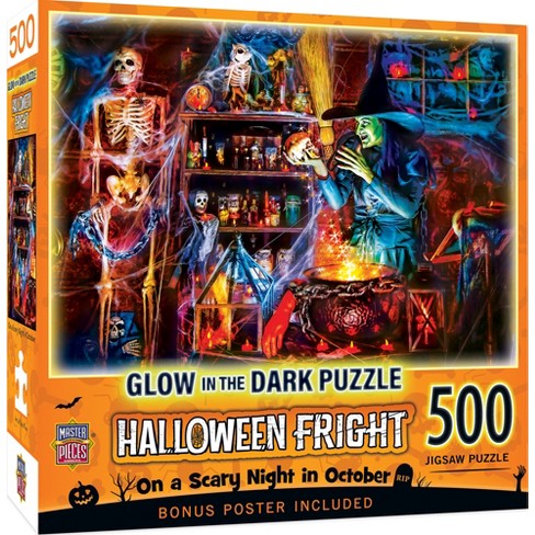 Masterpieces 500 Piece Glow In The Dark Halloween Puzzle - A Dark Brew :  Target