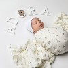 La’dore Organic Baby Swaddle, Burp Cloth & Hospital Hat Set – Soft Muslin Wrap and Newborn Hat – Breathable, Gentle Cotton Baby Essentials - 2 of 4