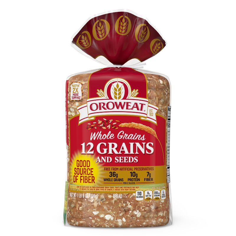 Oroweat 12 Grain Bread - 24oz, 2 of 12