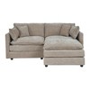 NicBex 77.17 Inch L-Shaped Sectional Sofa,Chenille 2-Seater Sofa with Footrest for Living Room,Apartment,Office - 2 of 4