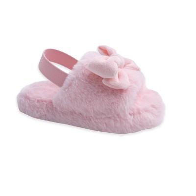 Kids Slippers Pink Bow - Bullseye's Playground™