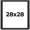 PosterPalooza | Square Flat Black Picture Frame - UV Acrylic, Foam Board Backing, Hanging Hardware - 2 of 4