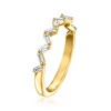 Pure Collection by Ross-Simons 0.35 ct. t.w. Baguette Lab-Grown Diamond Zigzag Ring in 18kt Gold Vermeil - 3 of 4