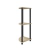 Homez 3 Tiers Wood Household Shelving Unit (15.67 in. W x 29.72 in. H x 15.67 in. D) - 3 of 4