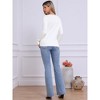INSPIRE CHIC Women's Crew Neck Button Down Long Sleeve Casual Knit Cardigan Sweater - 3 of 4
