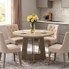 Round Dining Table for 4,43.3" Farmhouse Kitchen Table for Dining Room,Wooden Circle Dinner Tables - 4 of 4