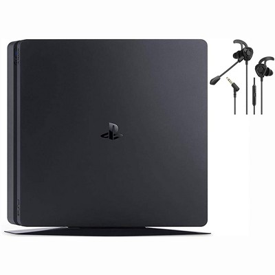 Sony Playstation 4 Slim Only Gaming Console 500gb Black With Battle Buds  Manufacturer Refurbished : Target