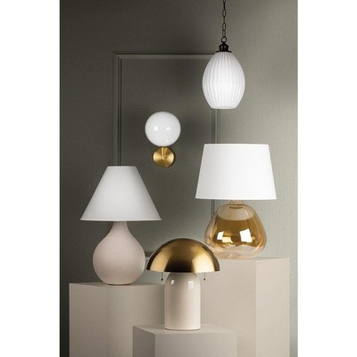 Hillary Small Old Bronze Glass Pendant Light