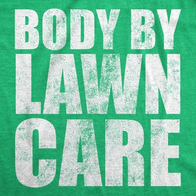 Мужские футболки Crazy Dog T-Shirts, Inc. Mens Funny T Shirts Body By Lawn Care Sarcastic Dad Bod Novelty Tee for Men - Crazy Dog Men's T Shirt Gift for Dad Green L — фото 2