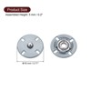 Unique Bargains Alloy Invisible Durable High Hardness Buckle Fasteners Press Studs Buttons 5 Pcs - 2 of 4