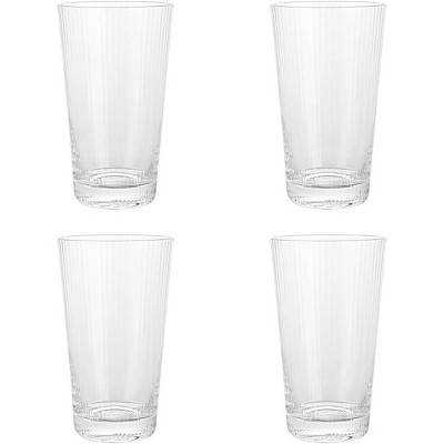 Nutrichef 2 Pcs. Of Highball Drinking Glass - Heavy Base And Tall Glass  Tumbler For Water, Wine, Beer, Cocktails, Whiskey, Juice, Bars : Target