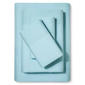 Solid 100% Cotton Sheet Set (Full) Turquoise Glass 4pc - Pillowfort