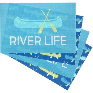 Pavilion Gift Company - River - Placemat Gift Set (4 - 17.75" x 11.75") - Placemat - 1 of 4