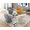 Okak Luxury 360 Degree Accent Swivel Chair with Comfy Corduroy Plush Upholstery Solid Wood Stylish Armchair for Living Room Office Lounge - 4 of 4