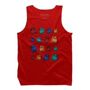 Men's Design By Humans Gummy Ghost Boo Boo Halloween 2019 By wakawiki Tank Top - 1 of 2