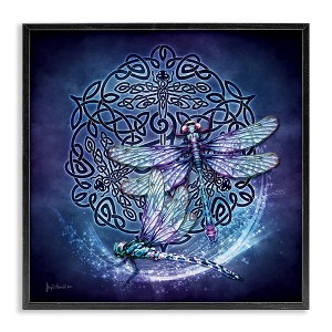 Stupell Industries Dragonfly & Celtic Knot Framed Giclee Art - 1 of 4
