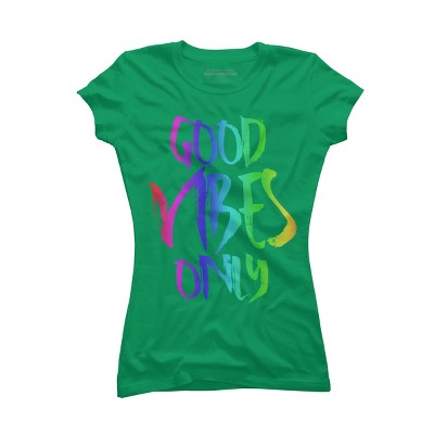 Adult Design By Humans Good Vibes Only Rainbow Pride By Samcole18 T-Shirt